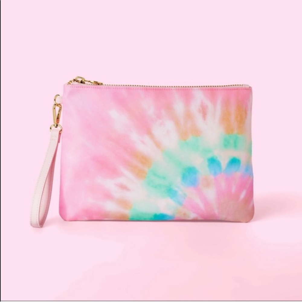 Stoney Clover Lane X Target Tie Dye Rainbow Flat Pouch NEW